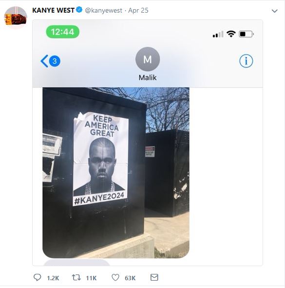 Kanye's Keep America Great Tweet
