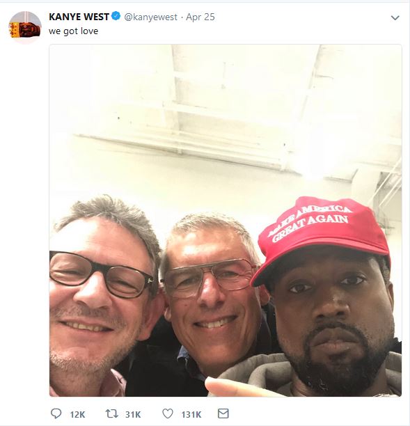 Kanye's MAGA Hat Tweet 2
