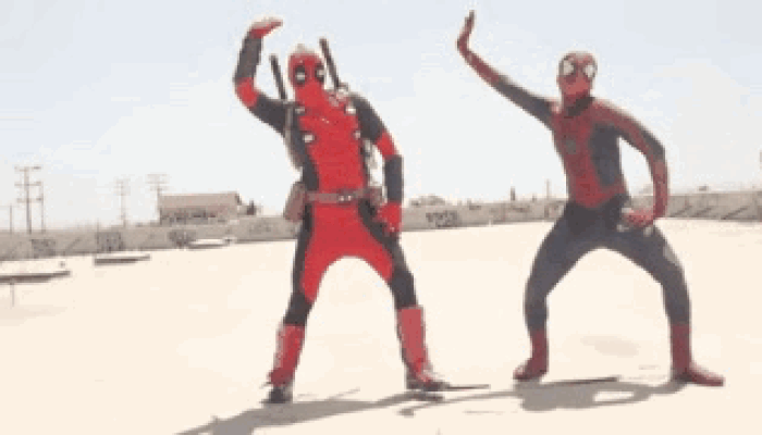 Spiderman and Deadpool Dancing (Alt)