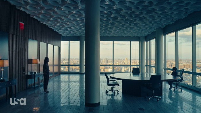 Young Elliot and Mom in Boardroom