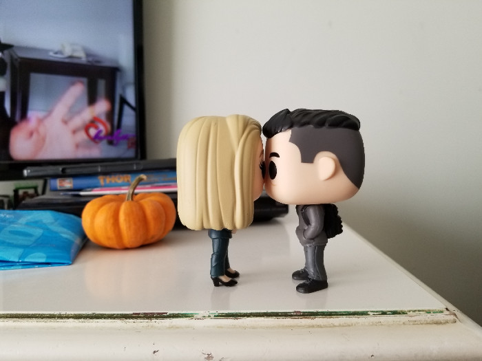 Elliot and Angela Kiss (Pop Funko Dolls)